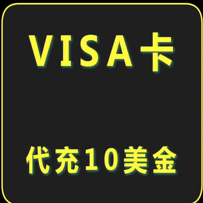 VISA卡代充10美金